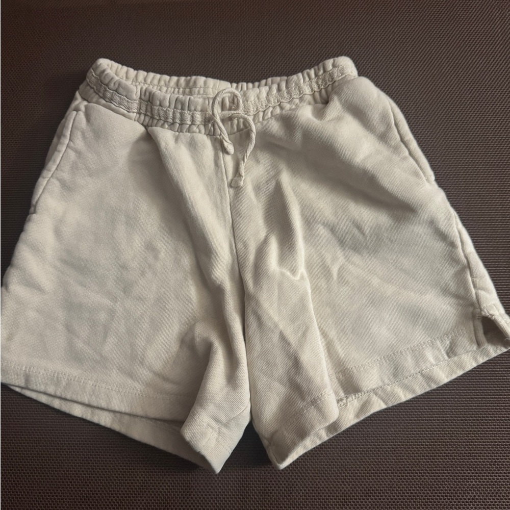 Kids Cream Shorts